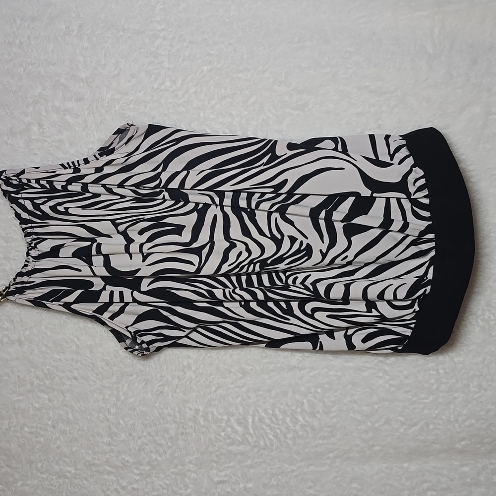 Candy Rain Women Zebra Print Sleeveless Top